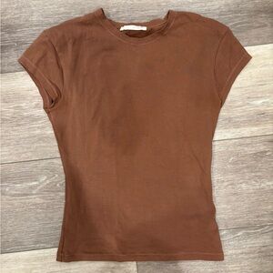 Zara Brown Short Sleeve Tee